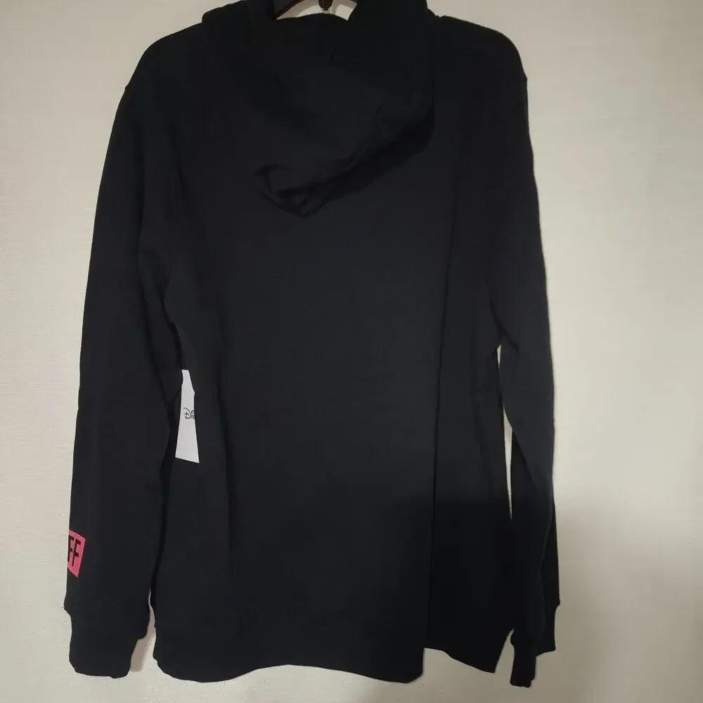 Mickey mouse tropical hoodie men's large black